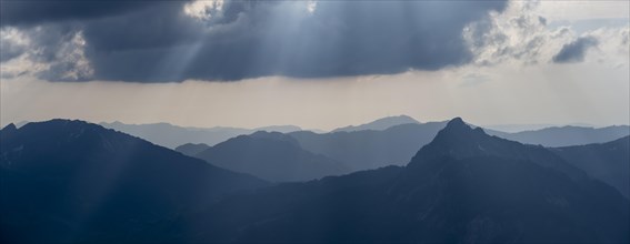 Mountain silhouettes