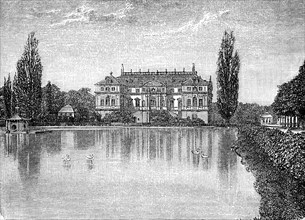 The Palace in the Great Garden in Germany in 1870