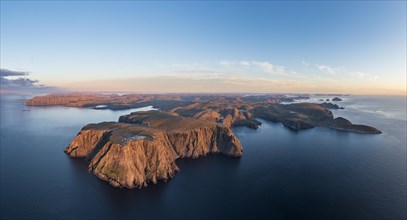 Panorama of the cliffs of the North Cape