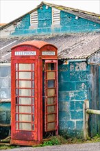 British Old Red Telephone Box
