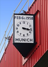Munich Clock at the Old Trafford Stadium