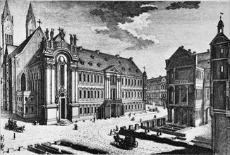 Historical view of the residence in Eichstaett