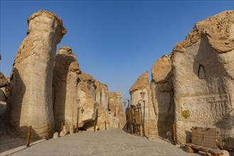 Entrance to the Al Qarah mountain