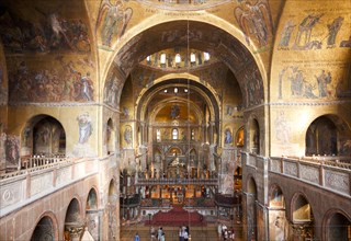 Golden mosaics in the Basilica di San Marco