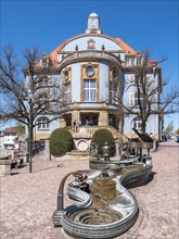 Blue Town Hall and Musicians' Fountain