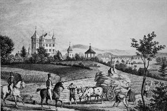 Historical view of Thumenberg Castle