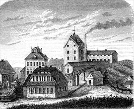 The Abraham Shaft near Freiberg in 1870