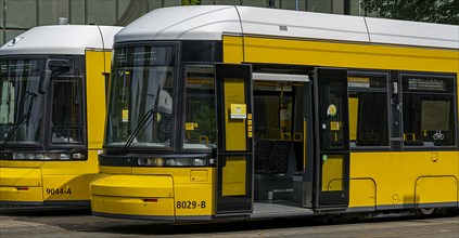Tram in Berlin road traffic