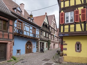 Old colourful half-timbered houses in the centre of the old town