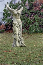 Headless angel statue in the garden