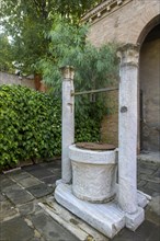 Fountain from the 9th century at the Basilica di San Giovanni a Porta Latina