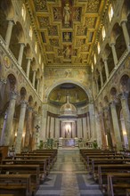 Interior view Basilica Sant Agnese