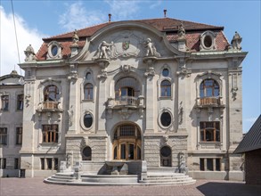 The opulent baroque building of the Office Du Tourisme De Colmar Et Sa Region on the Unterlinden square