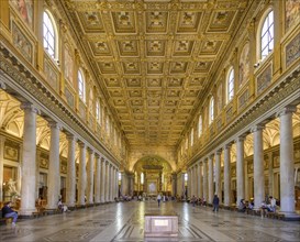 Interior view of the Basilica of Santa Maria Maggiore