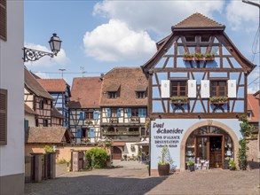 Colourful half-timbered houses in the centre of the old town
