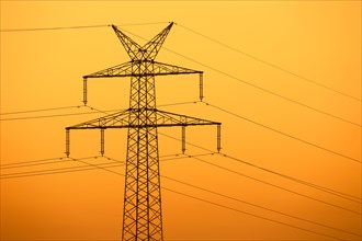 High-voltage electricity pylon