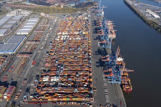 Aerial view of Container Terminal Altenwerder