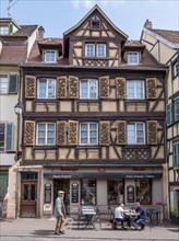 Half-timbered house in the city centre