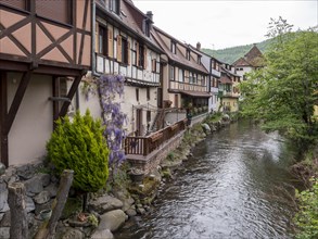 Half-timbered houses on the Weiss River