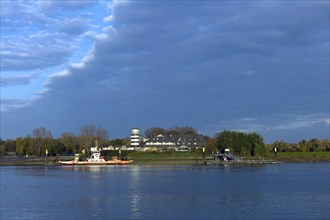Weser ferry and restaurant in Bremen Farge