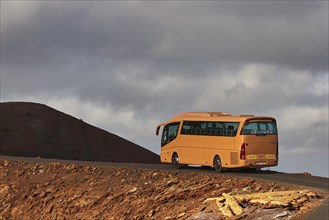 Copper-coloured coach