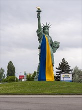 12 metre high replica of the Statue of Liberty by artist G. Roche after Frederic Auguste Bartholdi