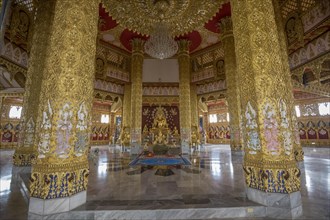 Interior altar inTemple pagoda of the Sri Chai Mongkol Grand Pagoda temple complex