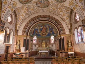 Interior Neo-Romanesque-Byzantine St. Leo Chapel