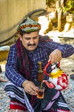 Traditional dressed man of the Qahtani Flower men tribe