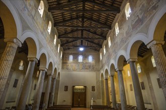 Interior view of the Basilica di San Giovanni a Porta Latina