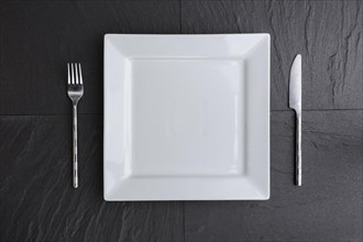 Plate and cutlery