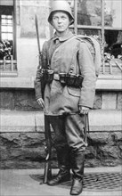 Young German WWI Bavarian infantry soldier