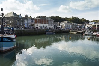 Town of Padstow viewed across the harbour