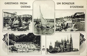 20th century vintage postcard