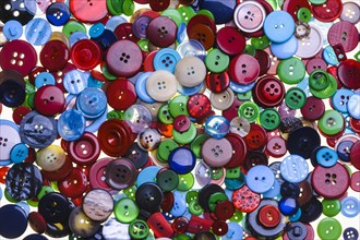 Group of colourful buttons