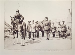 King Albert I and Field Marshal Ferdinand Foch in Flanders during the First World War