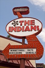 The Indians store sign