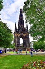 The Scott Monument in Princess Street Gardens