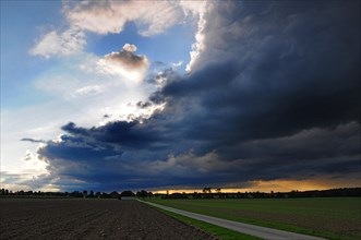 Rain clouds near Landsberg