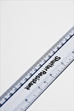 Clear plastic ruler