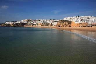 Albufeira beach in the Algarve