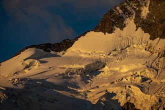 Detail of the Morteratsch Glacier in Bernina Group