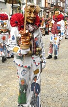 Fasnet procession of the Swabian-Alemannic Fasnet in Schramberg