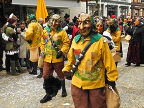 Fasnet procession of the Swabian-Alemannic Fasnet in Schramberg