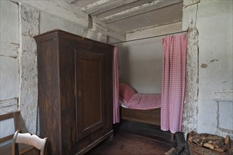 Sleeping chamber in a poorhouse after 1860