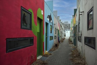 Wall painting in the former Olympic Village