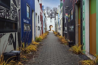 Wall painting in the former Olympic Village