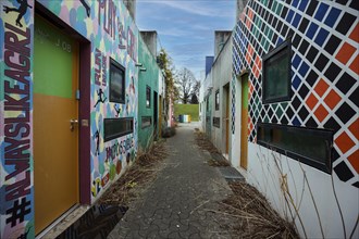 Wall painting in the former Olympic Village