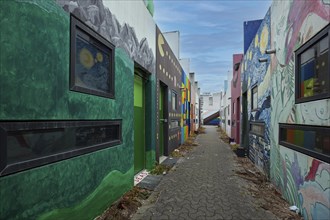 Wall painting in the former Olympic Village