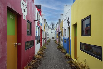 Wall painting in the former Olympic Village